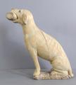 28. 19th century carved wooden dog.. by  